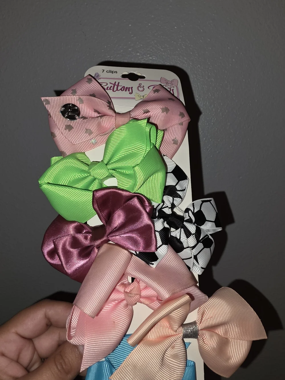 11 Piece Girls Hair Bow Bundle Assorted Colors & Styles